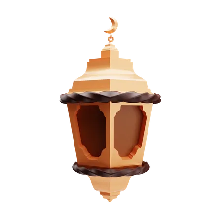 Arabic lantern  3D Illustration