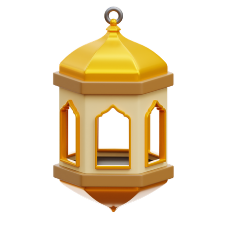 Arabic Lantern 3D Illustration