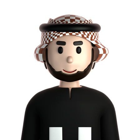 Arabic Man  3D Icon