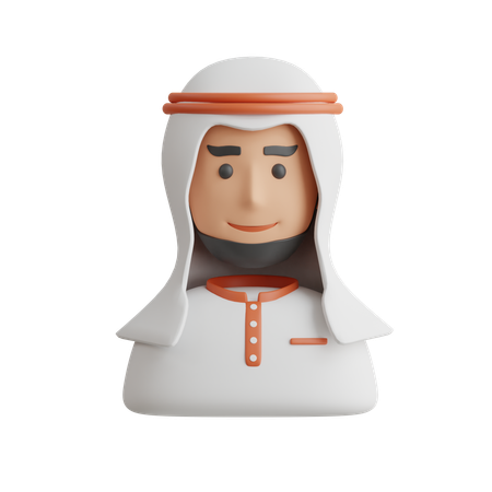 Arabic Man  3D Icon