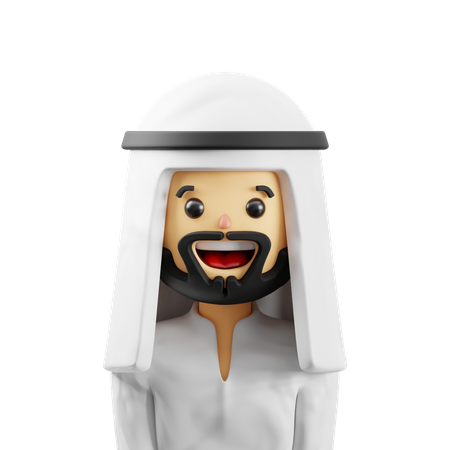 Arabic Man  3D Icon