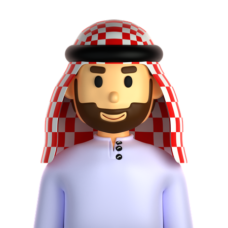 Arabic Man  3D Icon