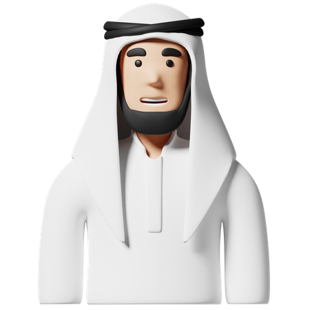 Arabic Man  3D Icon