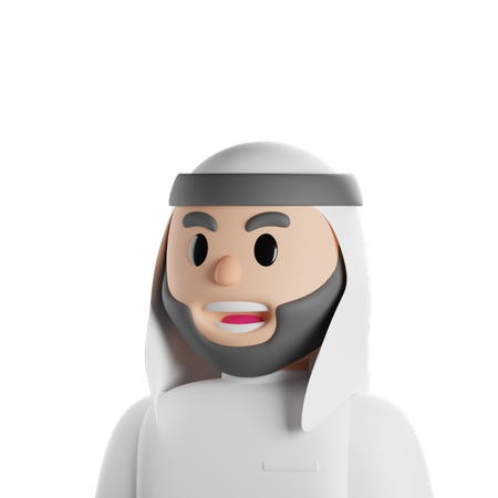 Arabic Man  3D Icon