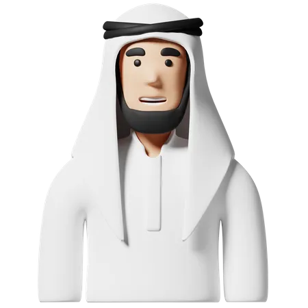 Arabic Man  3D Icon