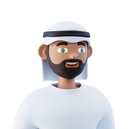 Arabic Man 3D Icon