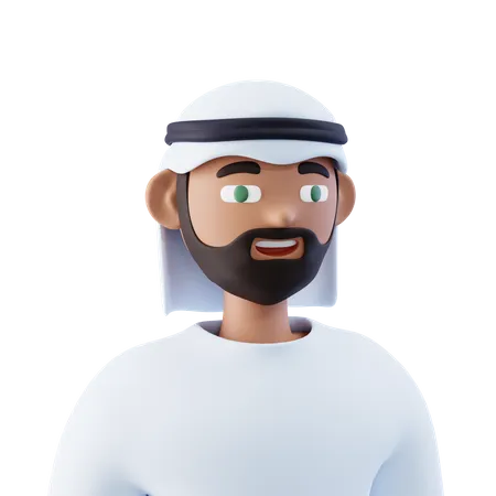 Arabic Man 3D Icon