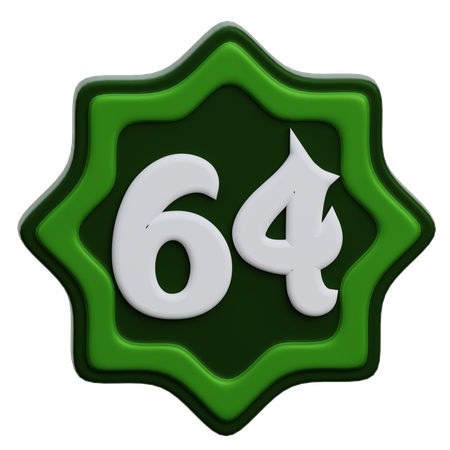 Arabic Number  3D Icon