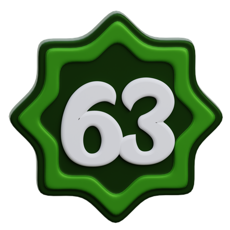 Arabic Number  3D Icon