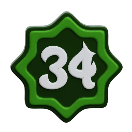 Arabic Number  3D Icon