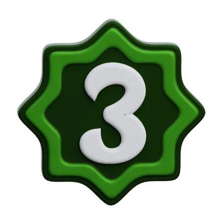 Arabic Number  3D Icon