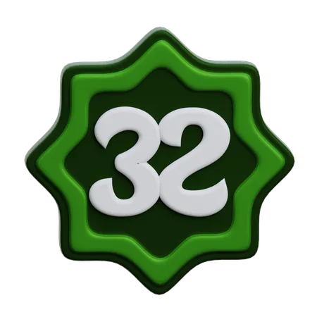 Arabic Number  3D Icon