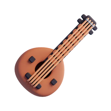 Arabic Oud Instrument  3D Icon