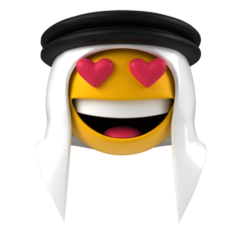 Arabisches Smiley  3D Icon