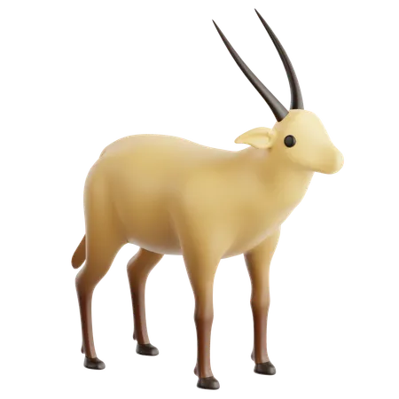 Arabische Oryx  3D Icon