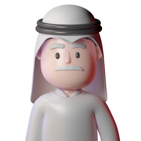 Arabischer alter mann  3D Icon