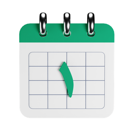 Arabischer Kalender  3D Icon