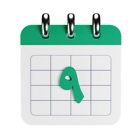 Arabischer Kalender  3D Icon