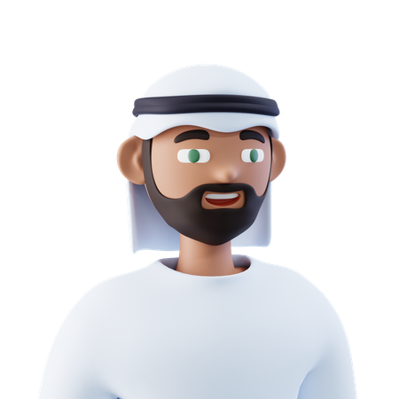 Arabischer Mann  3D Icon