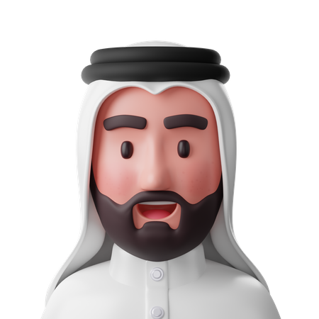 Arabischer Mann  3D Icon