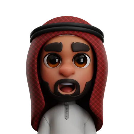 Arabischer Mann  3D Icon