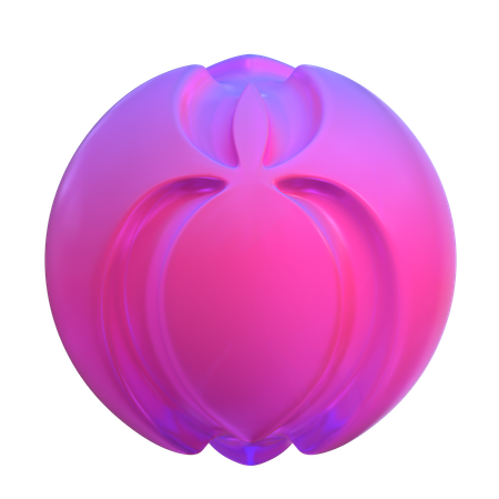 Forme abstraite de boule d'araignée  3D Icon