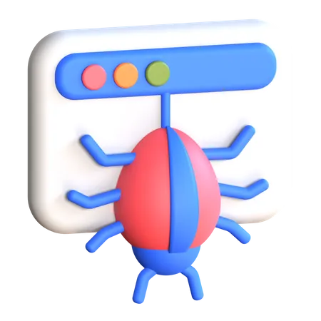 Araña  3D Icon