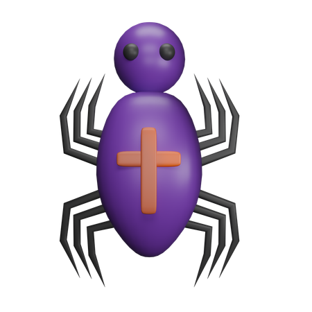 Araña aterradora  3D Icon