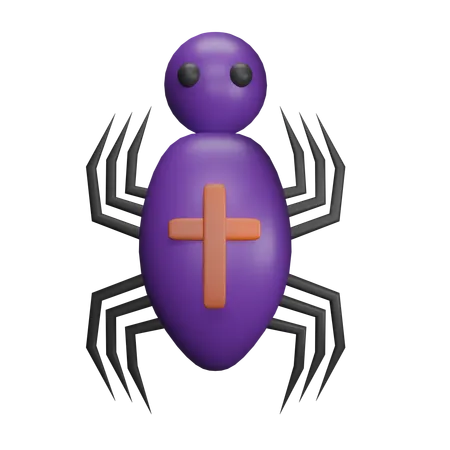 Araña aterradora  3D Icon