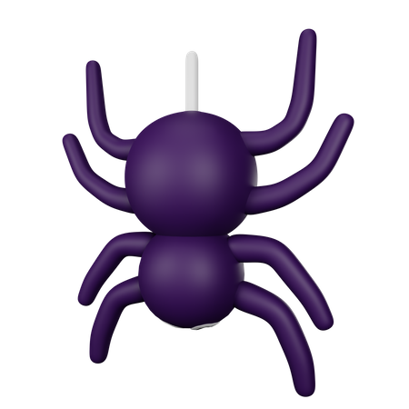 Araña negra  3D Icon