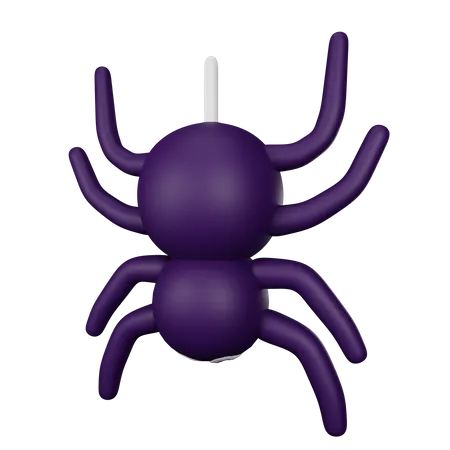 Araña negra  3D Icon