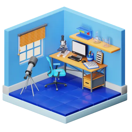 Arbeitsplatz  3D Illustration