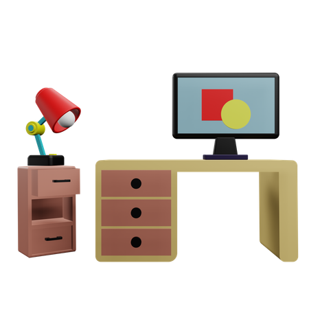 Arbeitsplatz  3D Icon