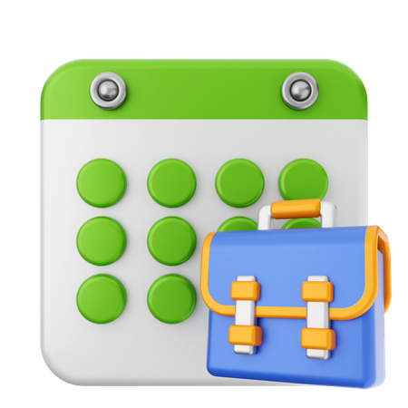 Arbeitskalender  3D Icon