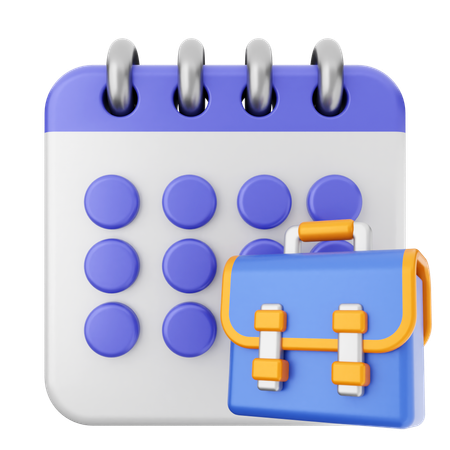 Arbeitskalender  3D Icon