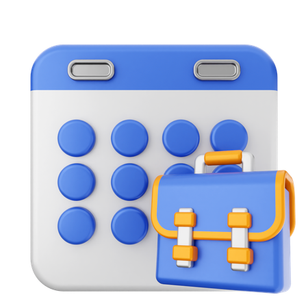 Arbeitskalender  3D Icon