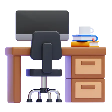 Arbeitsplatz  3D Icon