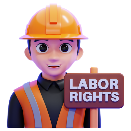 Arbeitsrechte  3D Icon