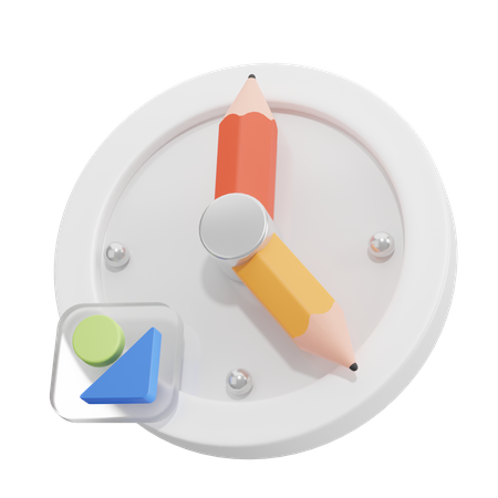 Arbeitsstunde  3D Icon