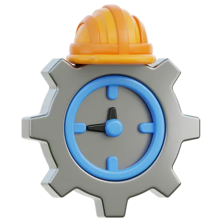 Arbeitszeit  3D Icon