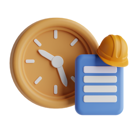 Arbeitszeit  3D Icon