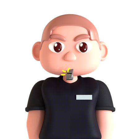 Arbitre de football  3D Icon