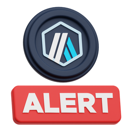 Arbitrum Alert  3D Icon
