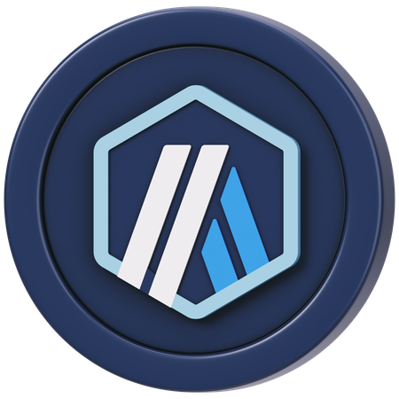 Arbitrum Arb  3D Icon