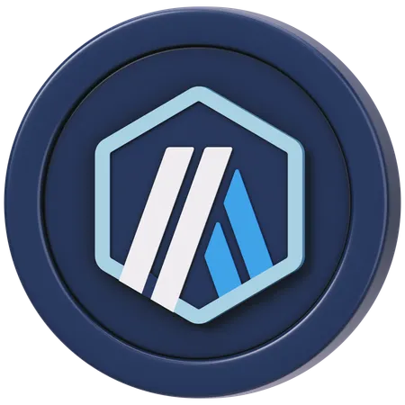 Arbitrum Arb  3D Icon