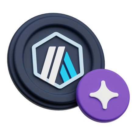 Arbitrum Coin  3D Icon
