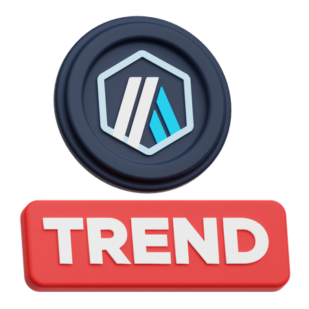 Indicador de tendência  3D Icon