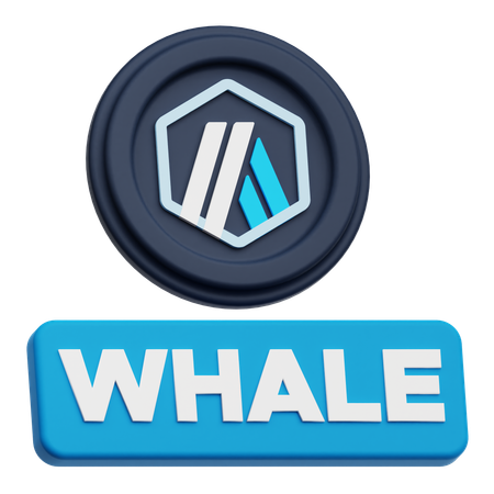 Arbitrum Whale  3D Icon
