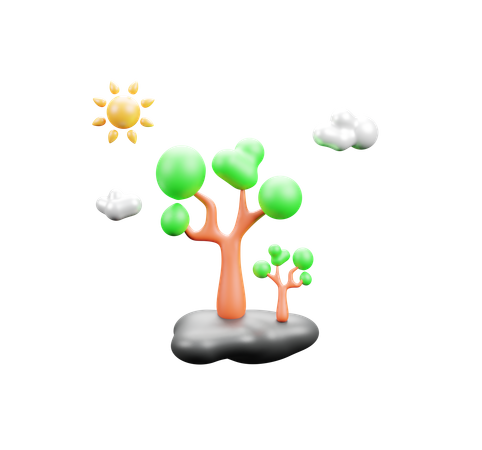 Árbol  3D Icon