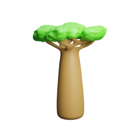 Arbol del baobab  3D Icon